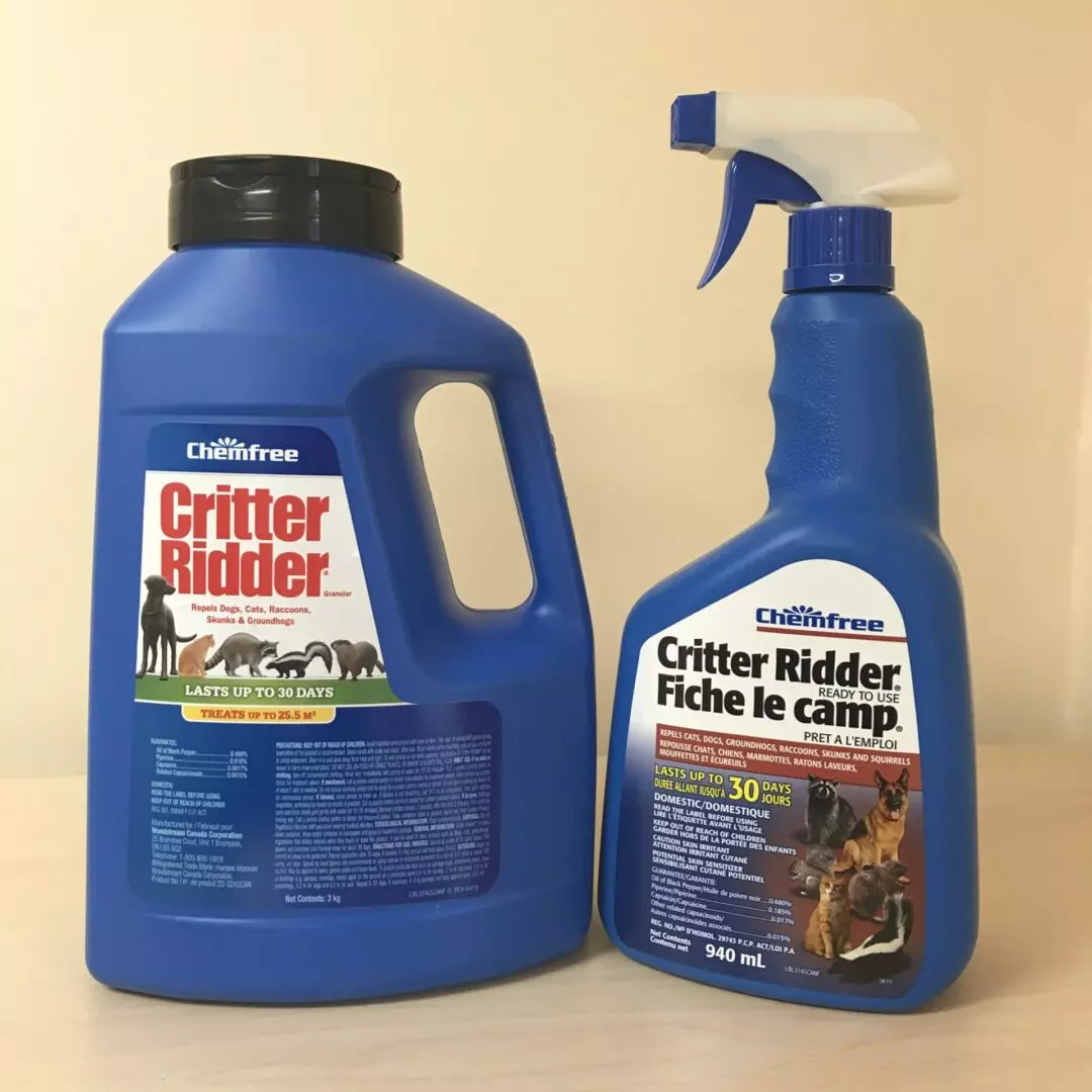 Chemfree Critter Ridder, 100% natural pest control product for outdoor use
